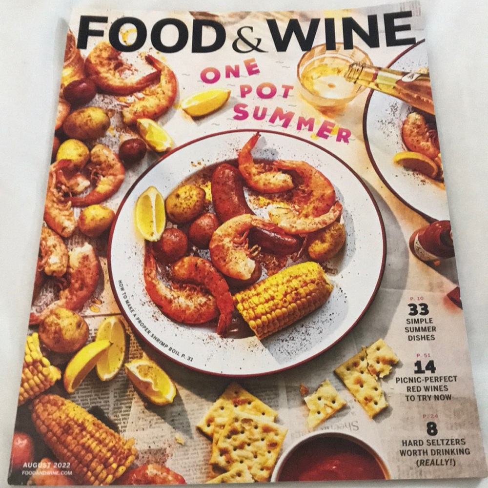 ⚡️FINAL PRICE⚡️ Food & Wine Magazine One Pot Summer